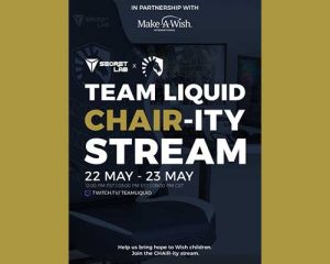 Secretlab inaugure son partenariat avec Make-A-Wish lors d’un événement-bénéfice de 24 heures diffusé en continu par Team Liquid